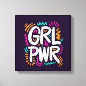 Girl Power Canvas Afdruk (Voorkant)