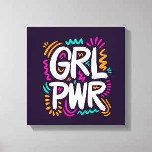 Girl Power Canvas Afdruk