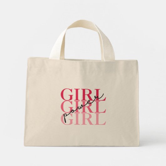 Girl Power Canvas tas (Achterkant)