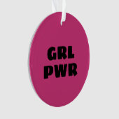 Girl Power Ceramic Ornament (voorkant)
