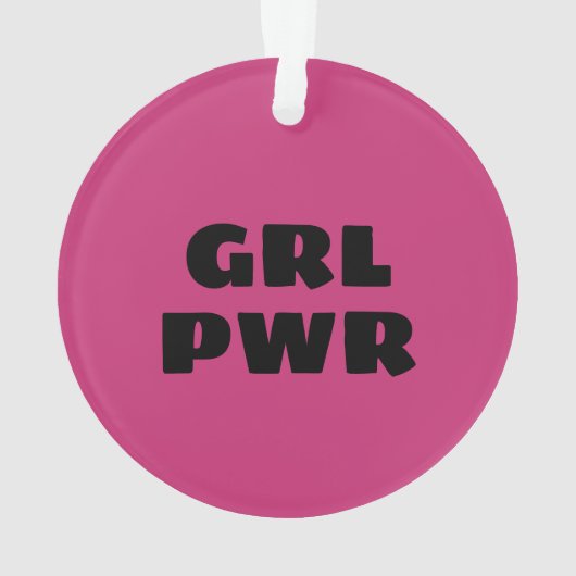 Girl Power Ceramic Ornament (achterkant)