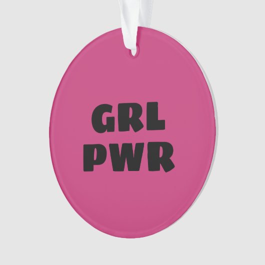 Girl Power Ceramic Ornament (voorkant)