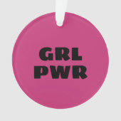 Girl Power Ceramic Ornament (voorkant)