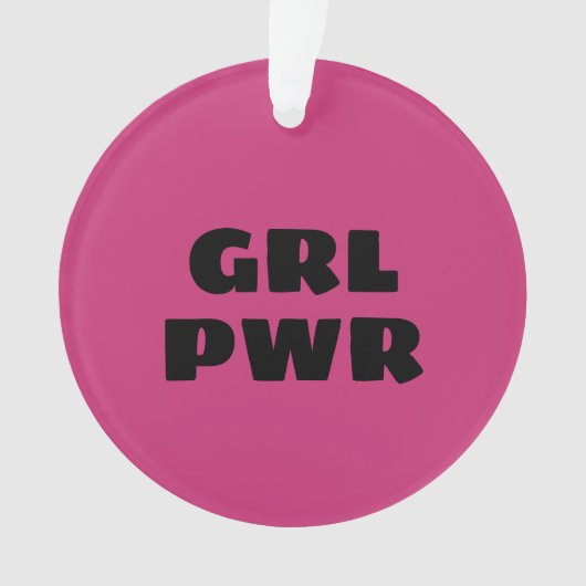 Girl Power Ceramic Ornament (voorkant)
