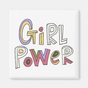 Girl Power Colorful PowerPuff Girl Magneet