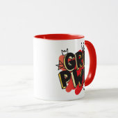 GIRL POWER, Crown & Hearts, Rood & Goud Mok (Voorkant rechts)