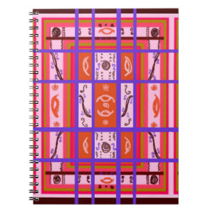 Girl Power curvy-abstract tijdschrift Notitieboek