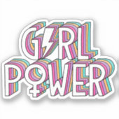 GIRL Power - Cut Vinyl Stickers (Voorkant)
