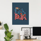 Girl Power Dark-versie Poster (Thuiskantoor)