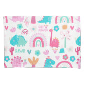 Girl Power Dinosaur Kussensloop (Voorkant)