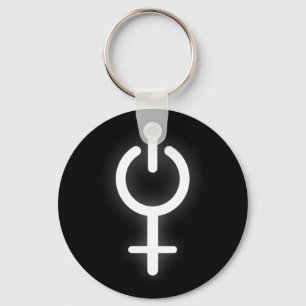 Girl Power Electronic Symbol for Gamer Vrouw Sign Sleutelhanger