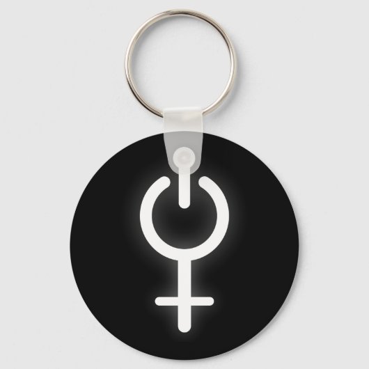Girl Power Electronic Symbol for Gamer Vrouw Sign Sleutelhanger (Voorkant)