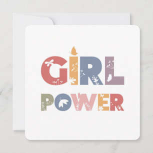 Girl Power Feestdagenkaart