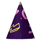 Girl power feminist slogan, violet background. feesthoedjes (Achterkant)