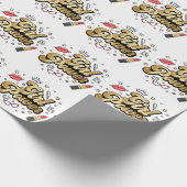 Girl Power:  feministisch glitter. Cadeaupapier (Hoek)