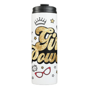 Girl Power: feministisch glitter. Thermosbeker