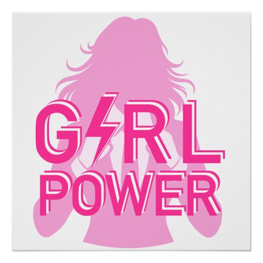 Girl Power - feministisch Poster (Voorkant)