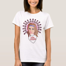 Girl Power Floral Headdress T-shirt