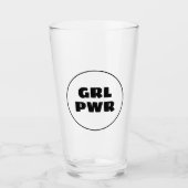 Girl Power Glas (Voorkant)