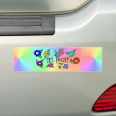 Girl Power Gradient Colored Bumpersticker (Op auto)