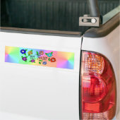 Girl Power Gradient Colored Bumpersticker (Op Truck)
