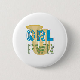 (Girl Power) GRL PWR - Tuba Ronde Button 5,7 Cm