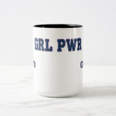Girl Power - GRL PWR Tweekleurige Koffiemok (Center)