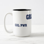 Girl Power - GRL PWR Tweekleurige Koffiemok (Links)