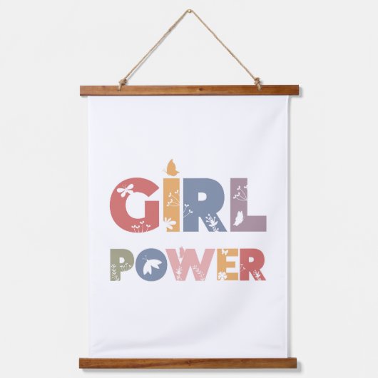 Girl Power Hangend Wandkleed (Voorkant)