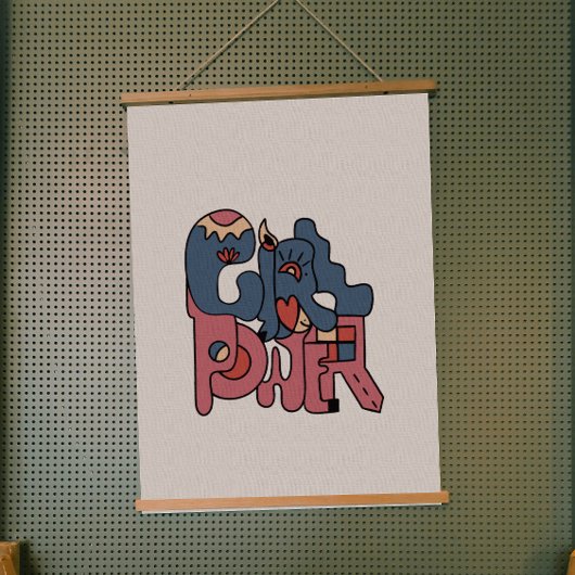 Girl Power Hangend Wandkleed