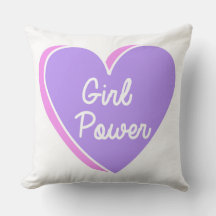 Girl Power Heart Sierkussen