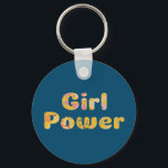 Girl Power Inspirerend Quote Floral Lettering Sleutelhanger<br><div class="desc">Girl Power Inspirerend Quote Floral Lettering in Blue and Yellow Sleutelhanger</div>