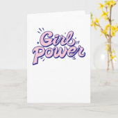 Girl Power Kaart (Gele Bloem)