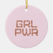Girl Power Keramisch Ornament (Voorkant)