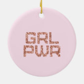 Girl Power Keramisch Ornament (Achterkant)