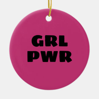 Girl Power Keramisch Ornament