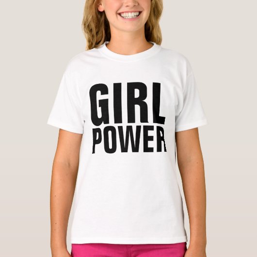 GIRL POWER Kinder Girls T-shirts (Voorkant)