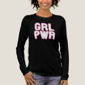 Girl Power Lettering Tri-Blend Shirt (Voorkant)
