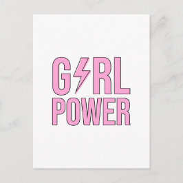 Girl Power Lightning Briefkaart