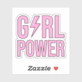 Girl Power Lightning Sticker (Vel)