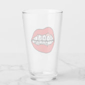Girl Power Lips Glas (Achterkant)