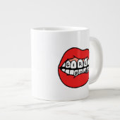 Girl Power Lips Grote Koffiekop (Voorkant rechts)