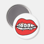 Girl Power Lips Magneet (Voorkant / Achterkant)