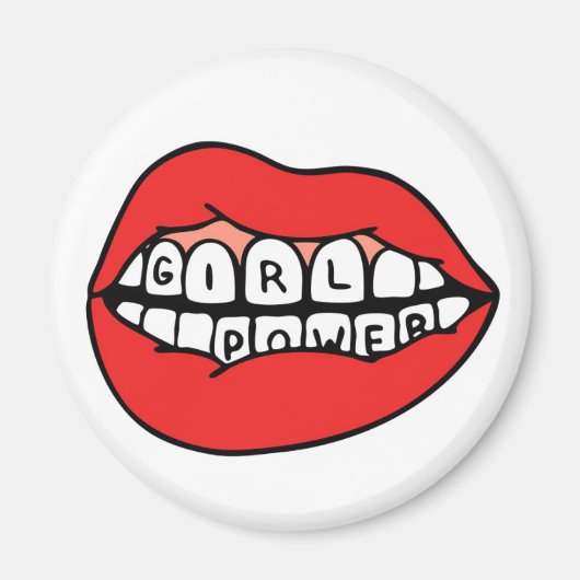 Girl Power Lips Magneet (Voorkant)