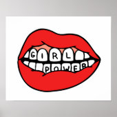 Girl Power Lips Poster (Voorkant)