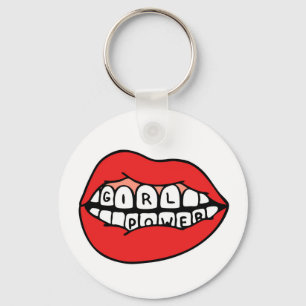 Girl Power Lips Sleutelhanger