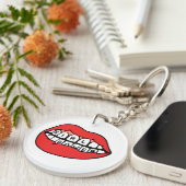 Girl Power Lips Sleutelhanger (Voorkant Rechts)