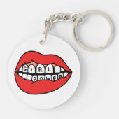 Girl Power Lips Sleutelhanger (Achterkant)