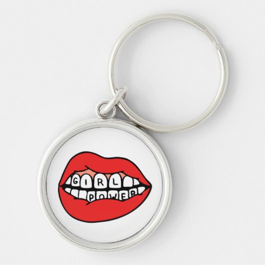 Girl Power Lips Sleutelhanger (Voorkant)