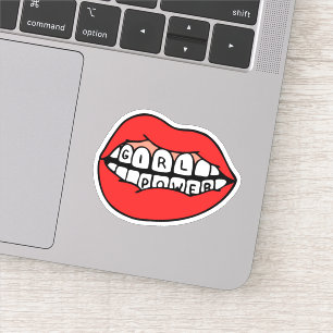 Girl Power Lips Sticker